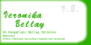 veronika bellay business card